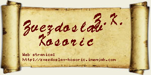 Zvezdoslav Kosorić vizit kartica